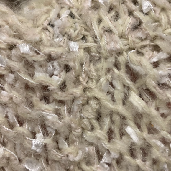 alya repaired tan flower cardigan size small - Picture 5 of 6